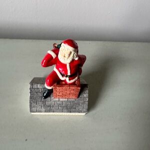 Sebastian miniatures Hudson Massachusetts Santa Claus in chimney handpainted